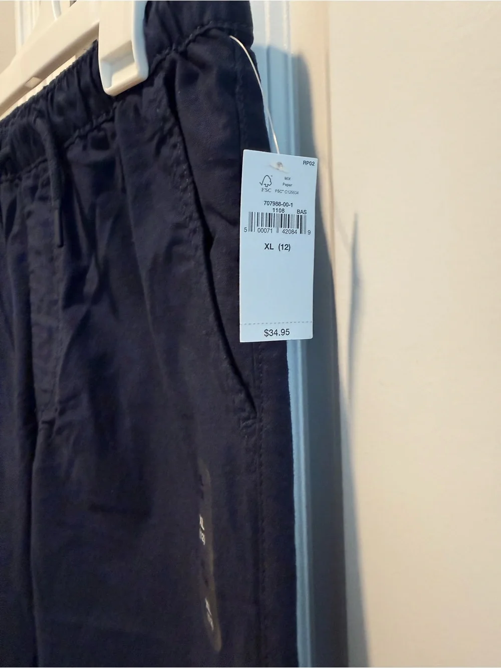 Gap kids Navy Elastic-Waist Jogger Pants